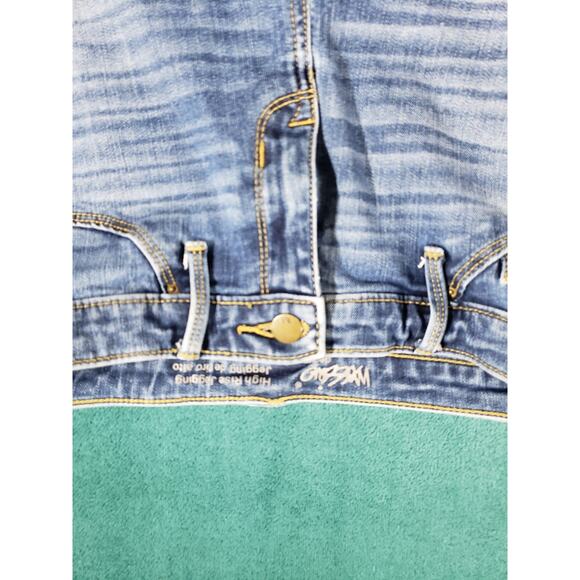 Mossimo Jeans Size 2 Womens Blue Stretch Denim Pants Ladies High Rise Jegging - Picture 5 of 11